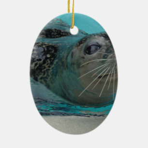 Sweet Seal Ceramic Tree Decoration