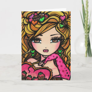 "Sweet Selena" Fantasy Valentine Fairy Holiday Card