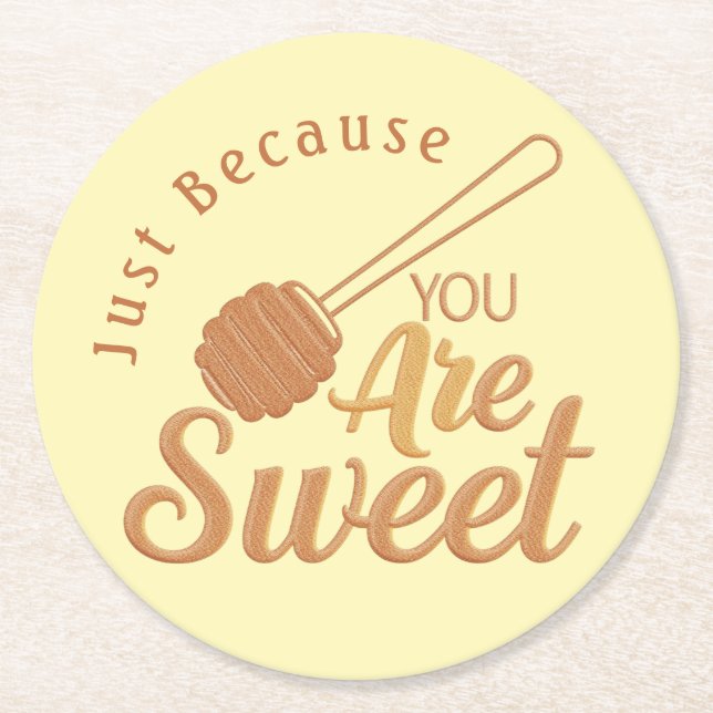 Sweet Sentiment Coaster for Rustic Guests (Front)
