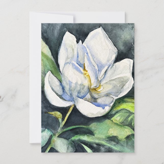 Sweet September Magnolia  Holiday Card (Front)