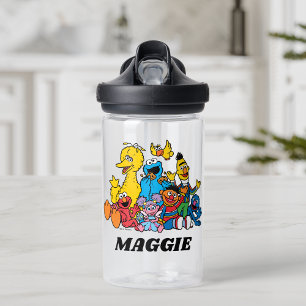 Sweet Sesame Street Pals   Add Your Name Water Bottle