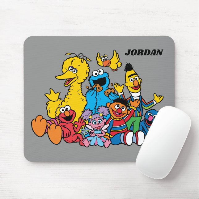 Sweet Sesame Street Pals Mouse Mat (With Mouse)