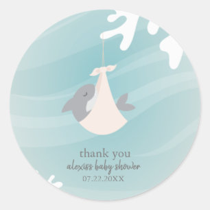 Sweet Shark Baby Classic Round Sticker