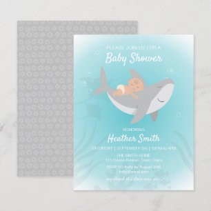 Sweet Shark Baby Shower Invitation