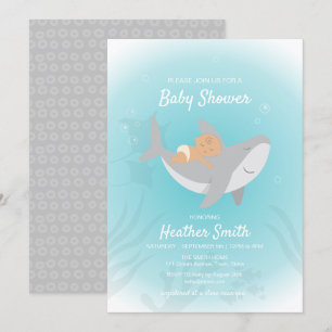 Sweet Shark Baby Shower Invitation