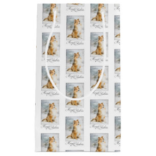 Sweet Sheltie Christmas Gift Bag