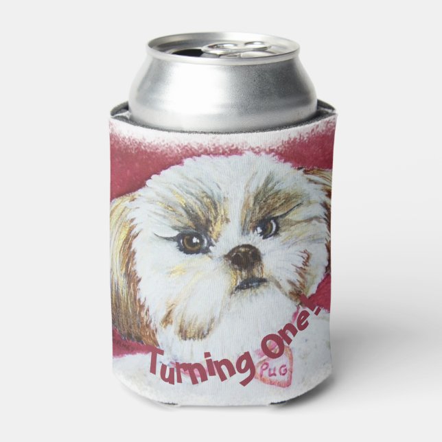 Sweet Shih Tzu PARTY Can Cooler (Can Front)