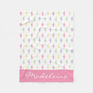 Sweet Shop Ballerinas Personalised Fleece Blanket