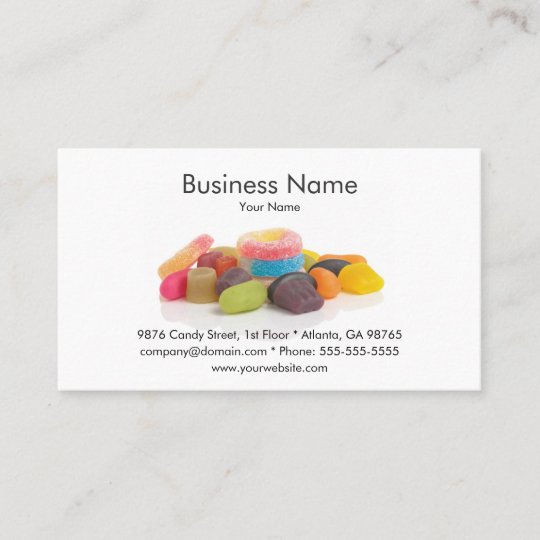 Sweet Shop Business Card Template Zazzle co uk