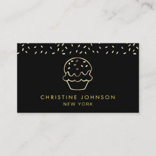 sweet shop logo business card
