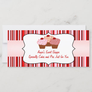 Sweet Shoppe Cupcake Business Gift Certificate