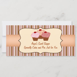 Sweet Shoppe Cupcake Business Gift Certificate