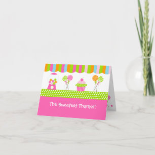 Sweet Shoppe Folded Thank You Note Cards