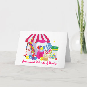 Sweet Shoppe note of thanks Thank You Card