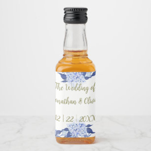 Sweet Shower Spring purple Floral Wedding Liquor Bottle Label