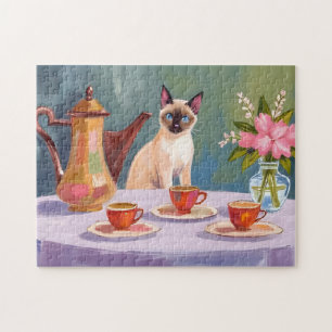 Sweet Siamese & Tea Time Jigsaw Puzzle