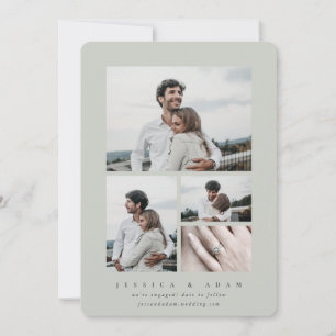 Sweet + Simple Modern We’re Engaged! Multi Photo