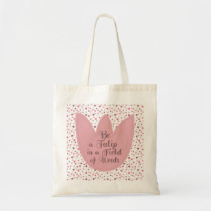 Sweet Simple Pink Tulip Pattern - All direction Tote Bag