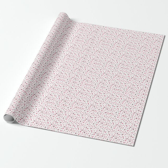 Sweet Simple Pink Tulip Pattern - All direction Wrapping Paper (Unrolled)