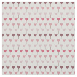 Sweet Simple Pink Tulip Pattern - Pink Colours Fabric