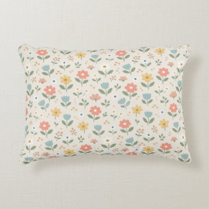 Sweet Simple Scandinavian Flowers Decorative Cushion