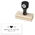 Sweet Simplicity Rectangle Wedding Rubber Stamp