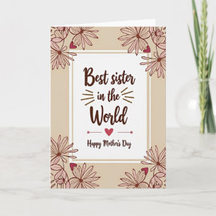 Sweet Sister Mothers Day Card