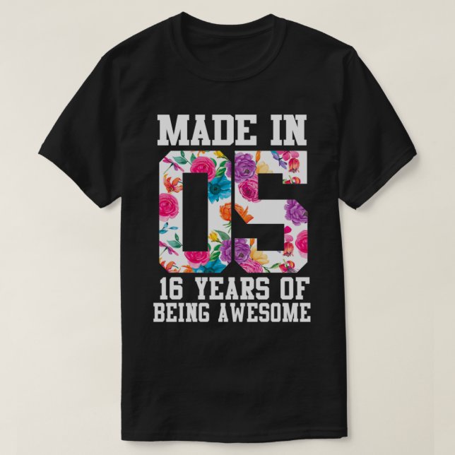 Sweet Siteen Birthday Gift for teenager Girls Made T-Shirt (Design Front)