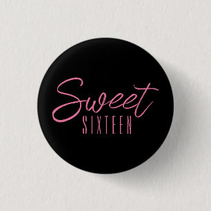 Sweet Sixteen 16th birthday party 3 Cm Round Badge