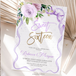 Sweet Sixteen 16th birthday Save The Date