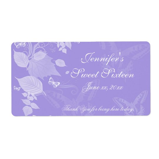 Sweet Sixteen, Bat Mitzvah, Custom Shipping Label