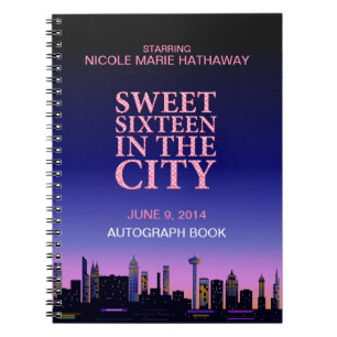 Sweet Sixteen Birthday Autograph Memories Notebook