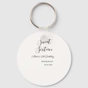 Sweet sixteen birthday brunch 16th birthday name d key ring