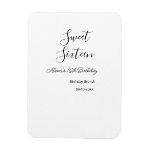 Sweet sixteen birthday brunch 16th birthday name d magnet
