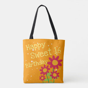 Sweet Sixteen Birthday Gift Tote Bag