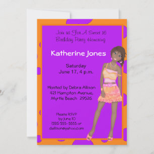 Sweet Sixteen Birthday  Invitations