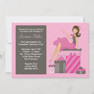 Sweet Sixteen Birthday Party Invitation