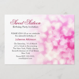 sweet sixteen birthday party invitation