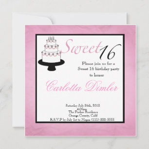 Sweet Sixteen Birthday Party Invitations