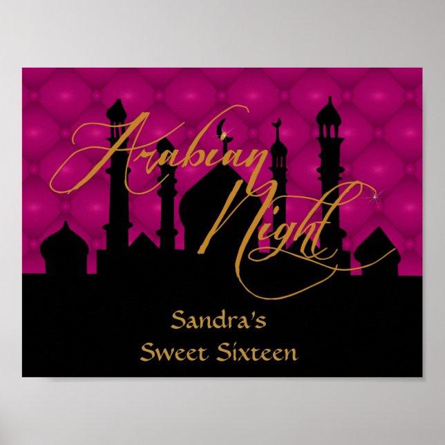 Sweet Sixteen Birthday Party Poster (Front)