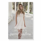 Sweet Sixteen Birthday Party Welcome with Photo