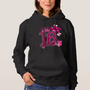Sweet Sixteen Birthday Pink Hoodie