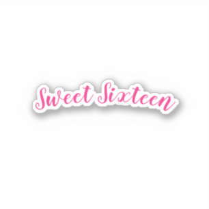 Sweet Sixteen Birthday Pretty Pink White Cute