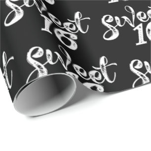Sweet Sixteen Birthday Sixteenth 16th Wrapping Paper