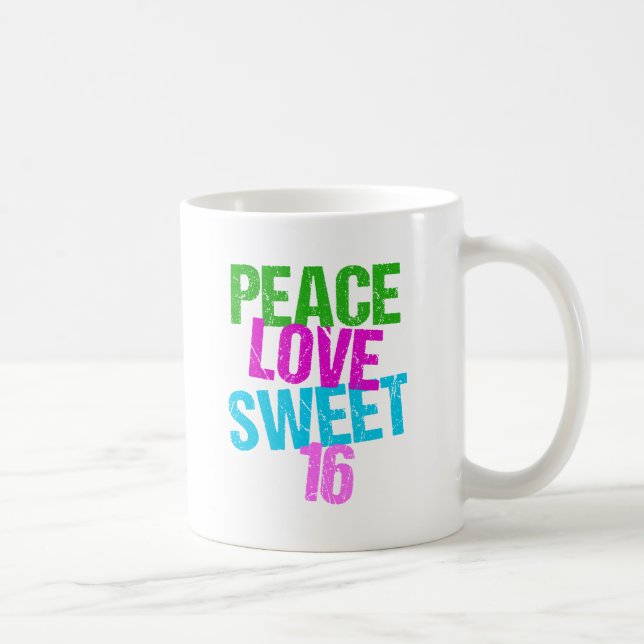 Sweet Sixteen Cute Coffee Mug (Right)