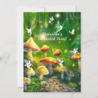 Sweet Sixteen Enchanted Forest Mushrooms Fairies