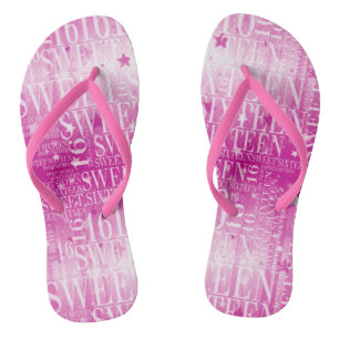 Sweet sixteen flip flops