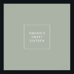 Sweet Sixteen Guest Signing Poster Keepsake Decor<br><div class="desc">Use our simple script guest signing poster at your party or event! - Have guests write a message for you to frame as a keepsake.</div>