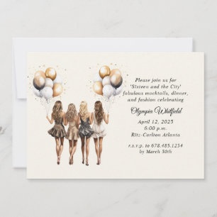 Sweet Sixteen in the City Party Invitation