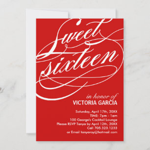 Sweet Sixteen Invitation
